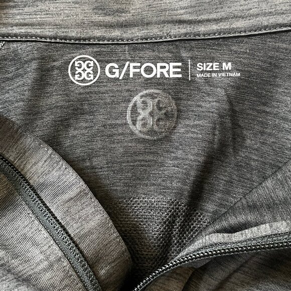 G/FORE Skull 1/4 Zip Performance Stretch Golf Pullover - Men's Size M - Gray - Picture 5 of 11